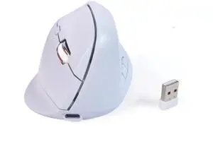 Bluetooth Mouse,Ergonomic Vertical Mouse Wireless Rechargeable Mice Dual Mode (Bluetooth & USB), Vertical Optical Mice with USB Receiver, 6 Buttons 1600 DPI for Laptop,Computer, Mac, Windows(blue)