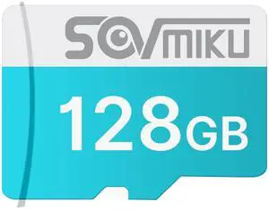 SOVMIKU Micro 128GB_SD Card for Cameras, Read 90MB/sec, Write 25MB/sec, Memory Card for CQ1 CQ1A CG6 Security Cameras Indoor Outdoor, Action Camera, Dash Camera, Steam Deck, Switch .etc.