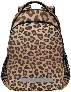 Glaphy Leopard Cheetah Print Backpack Laptop School Book Bag Lightweight Daypack for Men Women Teens Kids