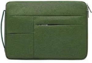 HYZUO 17-17.3 Inch Laptop Sleeve Bag Briefcase for 17" 17.3" HP/Dell/ASUS/Acer/LG/MSI Gaming Laptop/Razer Blade 17/18, Men Women NoteBook Protective Case Bag, Grass Green