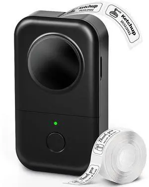 Phomemo D30 Label Maker Machine, Bluetooth Mini Label Maker for Kids School Items, Inkless Thermal Label Printer Portable Sticker Maker for Classroom Home Small Business Organizing