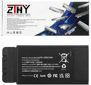 FZ-VZSU1HU Laptop Battery Replacement for Panasonic Toughbook 55 FZ-55 MK1 FZ-55A FZ-55B FZ-55C FZ-55D FZ-55E FZ-55F FZ-VCN551 FZ-VBD551 FZ-VGT551 FZ-55A0601VM FZ-55A8601VM FZ-VSD55151W 10.8V 68Wh