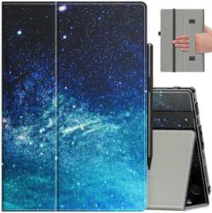VORI Case for All-New Amazon Kindle Fire HD 10 Tablet (13th/11th Generation 2023/2021 Release) and Fire HD 10 Plus 10.1" - Slim Folding Stand Folio Cover with Auto Wake/Sleep & Hand Strap, Galaxy
