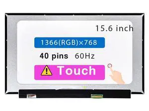 15.6" New Screen Replacement for HP 15-FC0XXX 15-FD0XXX 15-FD0023DX 15-FD0213NR 15-FD0005DX 15-FC0025DX PN N41933-001 LCD Display Panel (HD 1366 * 768 40 Pins Touch)