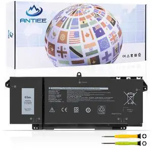 7FMXV Laptop Battery Replacement for Dell Latitude 5320 7320 7420 7520 Latitude 5320 2-in-1/7320 2-in-1/7420 2-in-1 0TN2GY 9JM71 4M1JN 1PP63 727CG HDGJ8 MHR4G CN-0727CG CN-0TN2GY 15.2V 63Wh