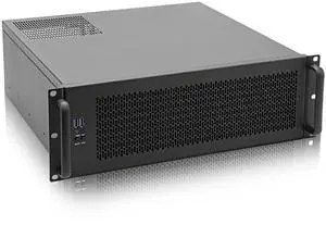 RackChoice 3U Rackmount Server Chassis ATX/Micro ATX/Mini-ITX (8x3.5 or 6x3.5+2x2.5,with Front 3x120mm Fan Support Standard ATX PSU or SFX PSU (Using The ATX to SFX Bracket with Chassis)
