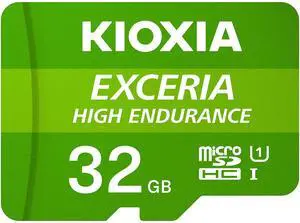 Kioxia 32GB microSD Exceria High Endurance Flash Memory Card U1 V30 C10 A1 Read 100MB/s Write 30MB/s LMHE1G032GG2