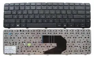 Yesvoo US Keyboard for HP 2000 Series & G1 Laptops, USB, 104 Keys, Mechanical, Black