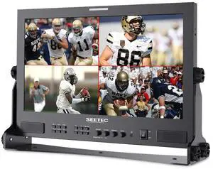 SEETEC ATEM173S 17.3 inch Multi Camera Broadcast Production Monitor with 3D LUT HDR Waveform HDMI 4X SDI Input Output Full HD 1920x1080 GPI Control Gynamic UMD