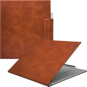 GOVTVA Magnetic Case for Onyx Boox Tablet Note Max 13.3 / Boox Tab X C 13.3 Color Ultra-Thin Lightweight Leather Cover with Magnetic Pen Buckle, Auto Sleep/Wake & Magnetic Closure (Vintage Brown)