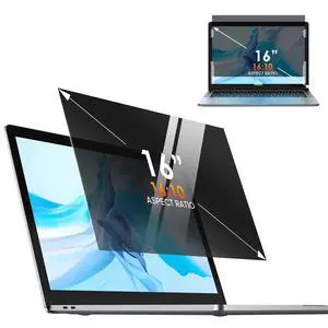 Yamaya 16 Inch Laptop Privacy Screen, Removable 16:10 Aspect Privacy Filter Screen Protector
