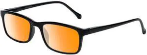 Medspex M Readers 105 Color Therapy Reading Glasses +4.50 Black/Deep Red Unisex Fluorescent Light Sensitivity Chromotherapy Chakra Healing