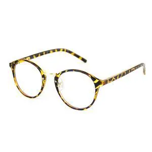 Cyxus Nerd Glasses Round Blue Light Glasses for Woman Reduce Eye Strain UV Blocking for Computer Screen8065T10 Tortoiseshell