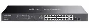 TP-Link Omada 20 Ports Gigabit Easy Managed Switch 16-Port PoE+, 250W PoE Budget, 2X Gigabit RJ45+2 X Gigabit SFP, Auto Recovery, Port Isolation, SDN, VLAN, Centralized Cloud Management (ES220GMP)