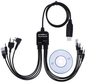 Master Cables USB Programming Cable 1m Black, Compatible with Ham Radios: Baofeng UV-5R, UV-82, BF888S, UV-9R, BF-F8HP, Kenwood, UV-5R MK2/3/4/5, Motorola, Wouxun, Btech