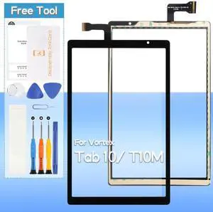 Touch Screen Replacement for Vortex Tab 10/ T10M/ T10M Pro Max Front Glass Touch Digitizer with Tools(Not Include LCD)