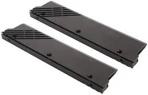 Sxhlseller Aluminum Alloy DDR Memory Heatsink, MEO PMOAB H Cooler DDR Heatsink, Replacement Computer Memory Water Cooling Heatsink for DDR5 Memory, 2Pcs (Black)