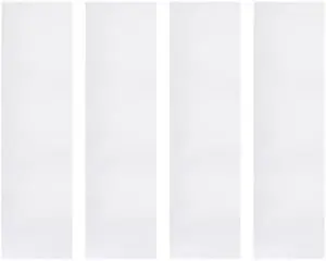 PATIKIL PC Fan Dust Mesh 39.4"x11.8" 0.03" Hole, 4 Pcs PVC Computer Cooler Dust Filter PC Case Cover Grills for Computer Cooler Fan Case Dustproof, White
