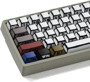 XVX Retro PBT Keycaps, Side Printed Keycap Set Cherry Profile, Dye Sublimation Graffiti Keyboard Keycaps Suitable for 60% 65% 75% 80% 100% MX Switches Mechanical Keyboard