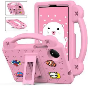 YRH for TCL Tab 8 Tablet Case 8.0 inch (Gen 2) 2024 Model, Kids EVA Cover with Stand Handle, Pink