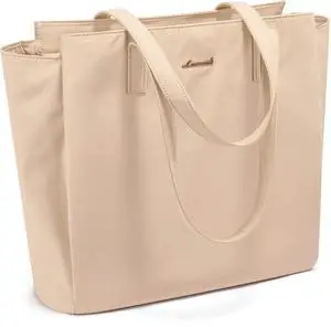 LOVEVOOK Tote Bag For Women, Travel Work Tote with Zipper Fits 15.6'' Laptop, Large Shoulder Handbag, Carry on Bag for Teacher Nurse Gym