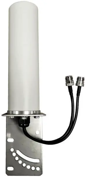 AntennaGear M19B 2-Lead MIMO 2 x Cellular 4G LTE CBRS 5G NR L-Bracket Mount Antenna (Antenna Only - 2 x 1ft - N Female)