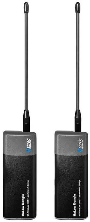 Wi-Fi HaLow Dongle IEEE 802.11ah Protocol 1km Ultra-Long-Range Wi-Fi or Ethernet Cable Lower Power Consumption Wireless Network Bridge 902-928MHz (AP and STA-1Pair)