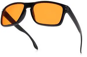 VUEECLAT 98% Blue Light Blocking Glasses for Better Sleep-Anti Blue Light Gaming Glasses Women Men, Orange Lens for Computer/Gaming,Reduce Eyestrain