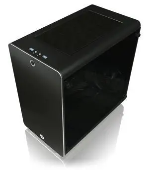 raijintek Thetis Window Black Desktop Computer Case  Box of Computer (Desktop, PC, Aluminium, SPCC, ATX, Micro-ATX, Mini-ITX, Black, 1.5 mm)