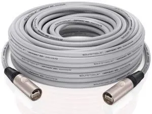 Sound Tools SuperCAT XM Festival Grade Shielded CAT6a etherCON Cable, Flexible Polyurethane Jacket, Neutrik Connectors (60 Meters, Gray)