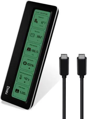 TEKQ DashDrive M.2 USB 3.2 SSD Enclosure, USB 3.2 10 Gbps, Fits NVMe / NGFF up to 1000MB/s Read/Write, Support Windows 10 11, MAC OS and Compatible with Thunderbolt 3, Thunderbolt 4 and USB 4