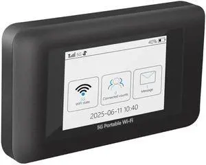 Karbor 5G Mobile Hotspot, WiFi 6, Unlocked, Portable WiFi Hotspot for Travel in 80+ Countries, Multi-Carrier Network, Ultra High Speed Mobile Hotspot Device, 16 Connected Devices, SIM not Included