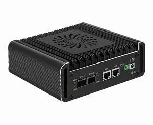 FakestarPC Firewall Micro Appliance Core N150,4 LAN Firewall Mini PC,2x10G SFP+ 2xi226-V 2.5G RJ45 LAN,2*DDR5,2*NVMe,5*USB,Type-C, 2*HDMI,Industrial PC