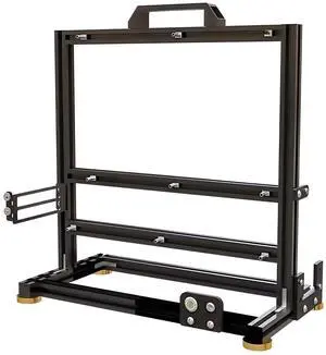 PC Test Bench Open Frame Computer Case DIY Computer Motherboard Case Rack Open Aluminum Frame Chassis Rack Support ITX/MATX/ATX/EAYX (EATX) Support 120 240 360 Liquid Cooling Vertical Overclocking
