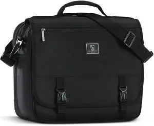 OIWAS Messenger Bags for Men, 15.6Inch Large Water Resistant Laptop Bag Briefcase Casual Satchel Shoulder Bag for Men College Business Crossbody Bag Work Handbag (black)