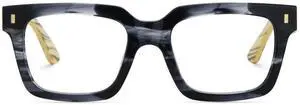 Zeelool Stylish Rectangle Blue Light Blocking Glasses for Men TV Phone Computer Gaming Glasses ZJGX239126-02 Gray