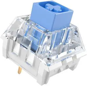 Kailh Box Heavy Blue Switches for DIY Mechanical Keyboard,3-pin/60gf Clicky/RGB/LED/IP56 Water&Dustproof/Long Life switches(Blue,90pcs)