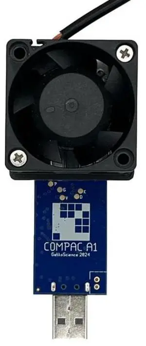 Bitcoin Merch® - GekkoScience COMPAC A1 + Fan Upgrade Combo - Up to 300-450 GH/s