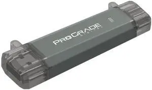 ProGrade Digital 500GB Ultra-Portable SSD, USB-C and USB-A 3.2 Gen 2, Read and Write 1000MB/s (PG30)