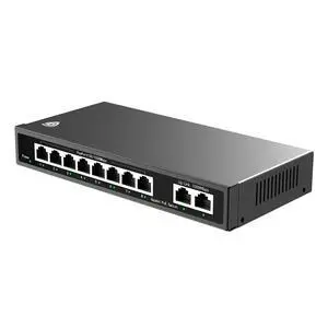 AKINGUAR 8 Port Gigabit Switch, Unmanaged Ethernet Switch, Network Hub, Ethernet Splitter, 2 Gigabit UplinkPort Metal Casing, Support PoE Power Supply, Desktop or Wall Mount,Plug & Play,networkswitch8