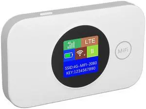 4G LTE WiFi Mobile Hotspot, Pocket Router Portable High Speed Hotspot with Micro 5G SIM Slot, Multiple Networks, Portable Internet for Campers, Motorhomes, Travels (Asian Version)