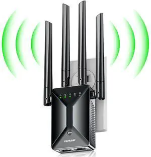 WiFi Extender Signal Booster for Home: Internet Repeater Long Range Covers Up to 50+ Devices and 9998 Sq.ft