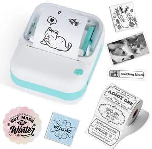 cudinham B3 Label Maker, Bluetooth Thermal Label Printer with Printing Paper, Portable Mini Sticker Printer Supports 12-57mm Papers for Notes, Home, Office, Photos, Compatible with iOS & Android