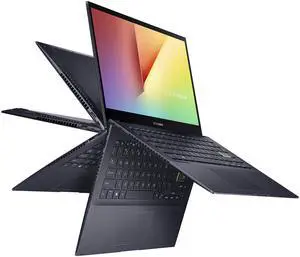 ASUS VivoBook Flip 14 Thin and Light 2-in-1 Laptop, 14 FHD Touch Display, AMD Ryzen 7 4700U, 8GB DDR4 RAM, 512GB SSD, Glossy, Stylus, Windows 10 Home, Fingerprint Reader, Bespoke Black, TM420IA-DB71T