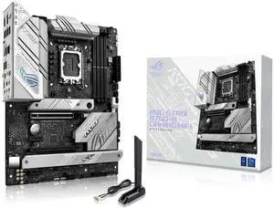 ASUS ROG Strix B760-A Gaming WiFi ATX Motherboard - Intel B760, DDR5, PCIe 5.0, WiFi 6E, Aura Sync RGB