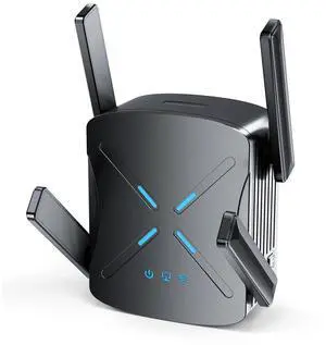 2025 WiFi Extender Signal Booster, New Gen Wi-Fi 6 Repeater, Long Range up to 12,000 sq.ft for Home, Dual-Band Internet Extender WiFi Booster w/Gigabit Ethernet Port, Easy Setup, EasyMesh Compatible