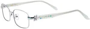 TIJN Blue Light Blocking Glasses for Woman Men, Square Acetate Metal Frame Eye Glasses for Cosplay & Anime Girl, Rin
