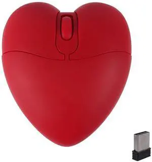 EALEK Wireless Bluetooth Mouse - Silent, Durable, Portable | 2.4G Wireless Mouse for Laptop, Computer | 10M Transmission Distance (red)
