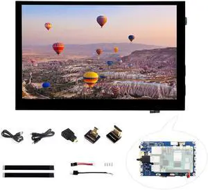 UeeKKoo 5inch IPS Touch Screen 1024x600 Compatible with Raspberry Pi 5/4B/3B+/3B/Zero W WH/Zero 2 W/Pico/Pico W/Jetson Nano/PC, Support Win 11/10/ 8.1/8 /7, 800cd/m² (Narrow-Bezel Capacitive Touch)