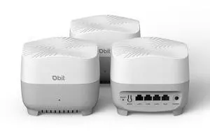 DBIT AX1500 WiFi 6 Mesh Wi-Fi System | 5,600 Sq Ft Coverage & 120 Devices | Dual-Band, Seamless Roaming, Parental Controls | Replaces Wireless Router and Extender | 4 Gigabit Ports Per Unit (3-Pack)